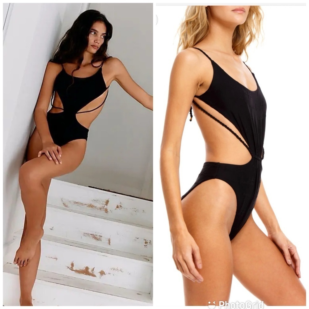 Agua Bendita X Free People Nadine Shade One Piece in Black New with Tags!